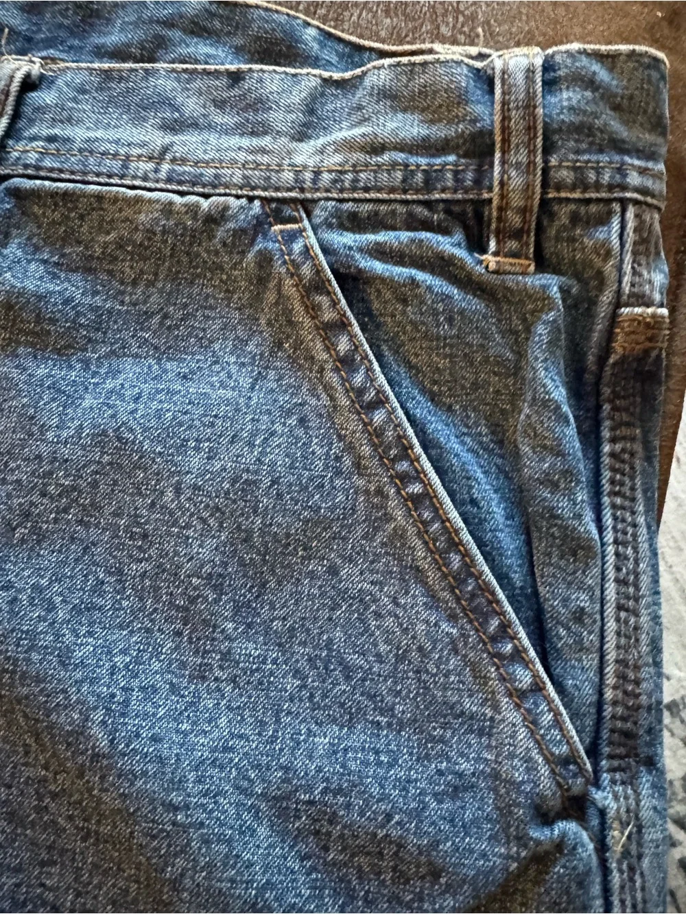 Men's Arizona Denim Carpenter Shorts in Blue Waist 48-Like New!